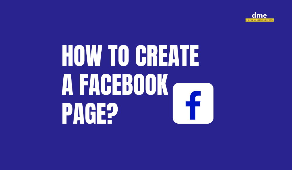 how to create facebook page